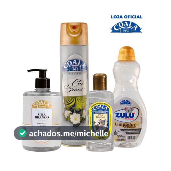 Kit Casa Limpa Coala/Zulu Perfumes - Chá Branco