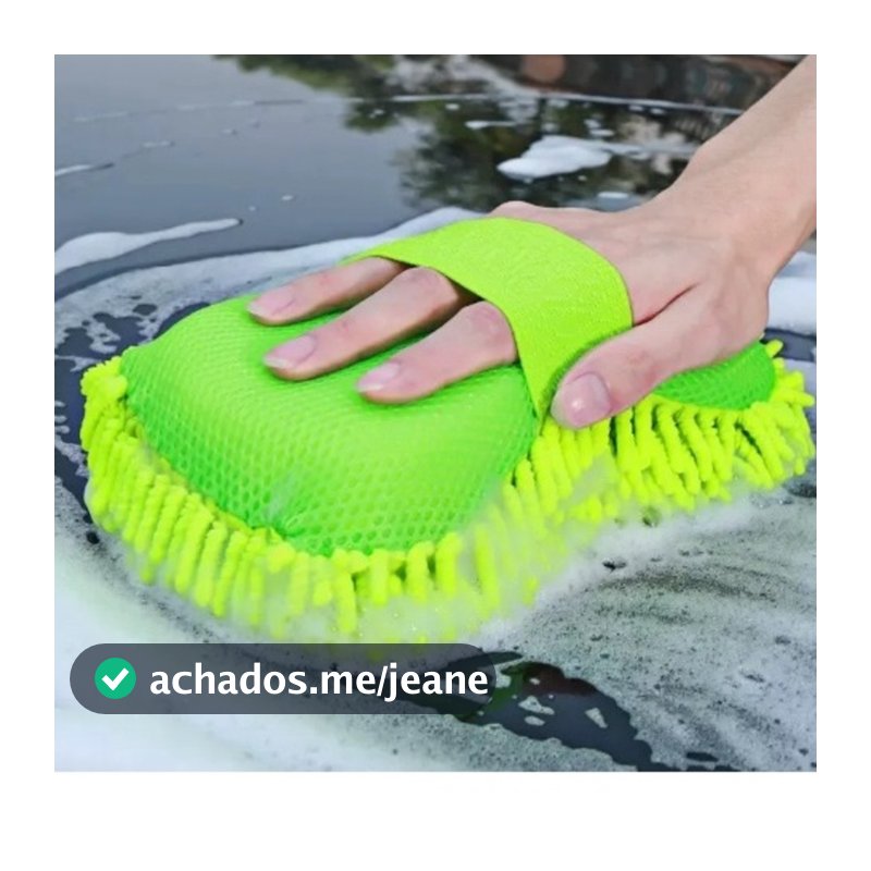Esponja Com Pegador 22X10,5X5,5CM Para Carros Luva Microfibra Para Lavar Limpeza Acessorio Altomotivo Top Estilo
