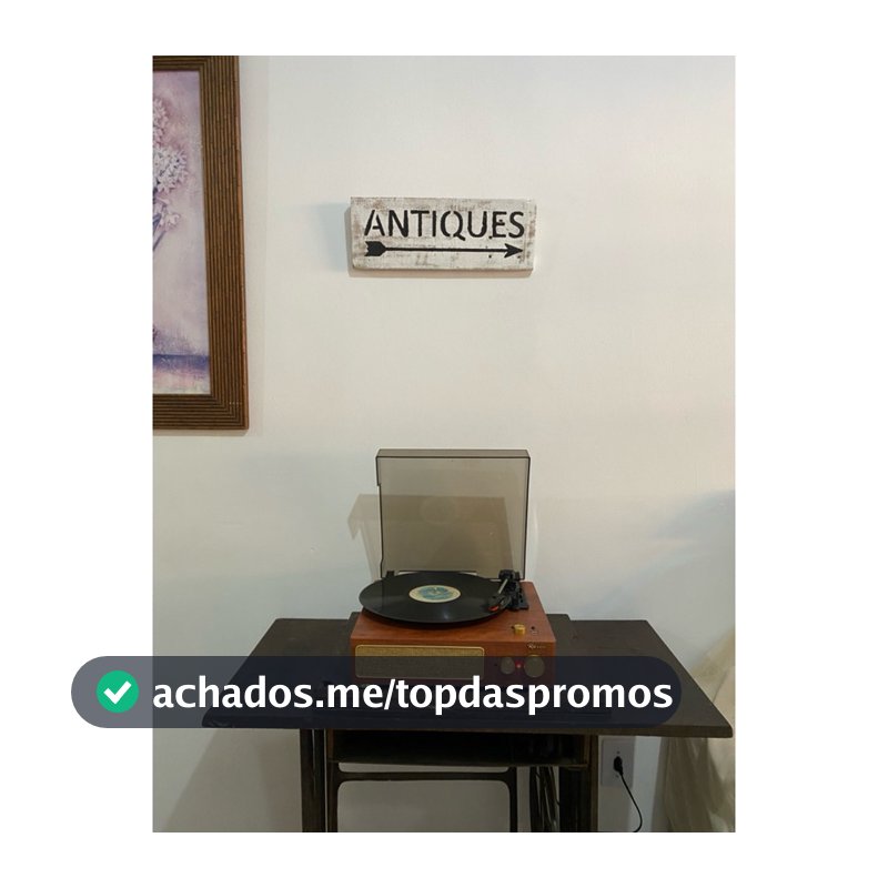 Placa Antiques Madeira Rústica FarmHouse