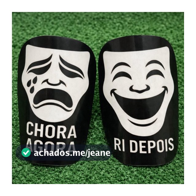 Caneleira Personalizada Futebol Futsal “Chora Agora Ri Depois”