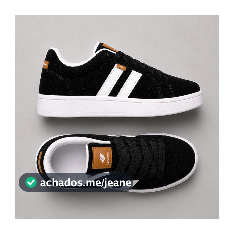 Tênis Camp Saymon Confort Casual Adulto Unissex Masculino Feminino Street Largo Promocao