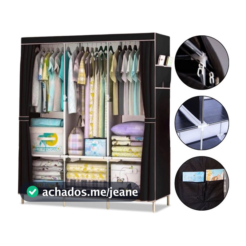 Guarda Roupa Dobrável Organizador De Roupa Armário Grande