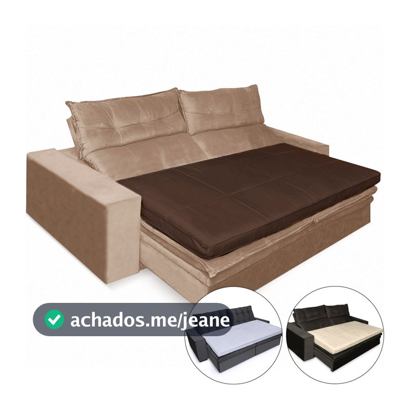 Pillow Top para Sofá Retrátil e Reclinável Fibras Macias Almofada 90x180cm BF Colchões