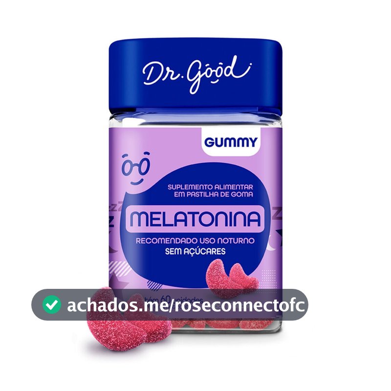 Dr. Good - Melatonina - 60 gomas - Morango