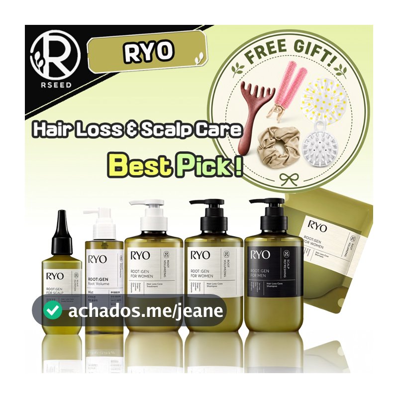 【RYO・COREIA】Rootgen Scalp Essence · Volumizer · Shampoo · Treatment · Refill Single & Set (＋FREE GIFT!)