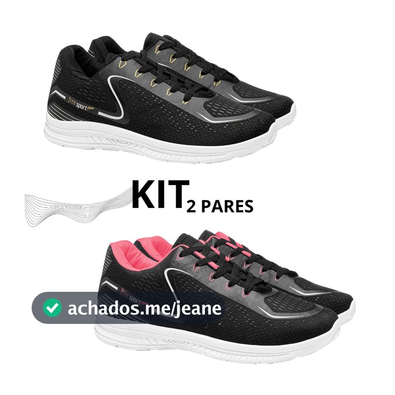 Kit Tenis Masculino Feminino Flexível  Esporte Crossfit