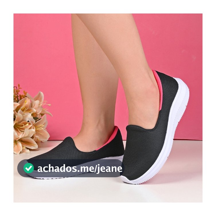 Sapatilha Feminina Ortopédica Confortável Elegante Sem cadarço: Tênis Feminino Academia!