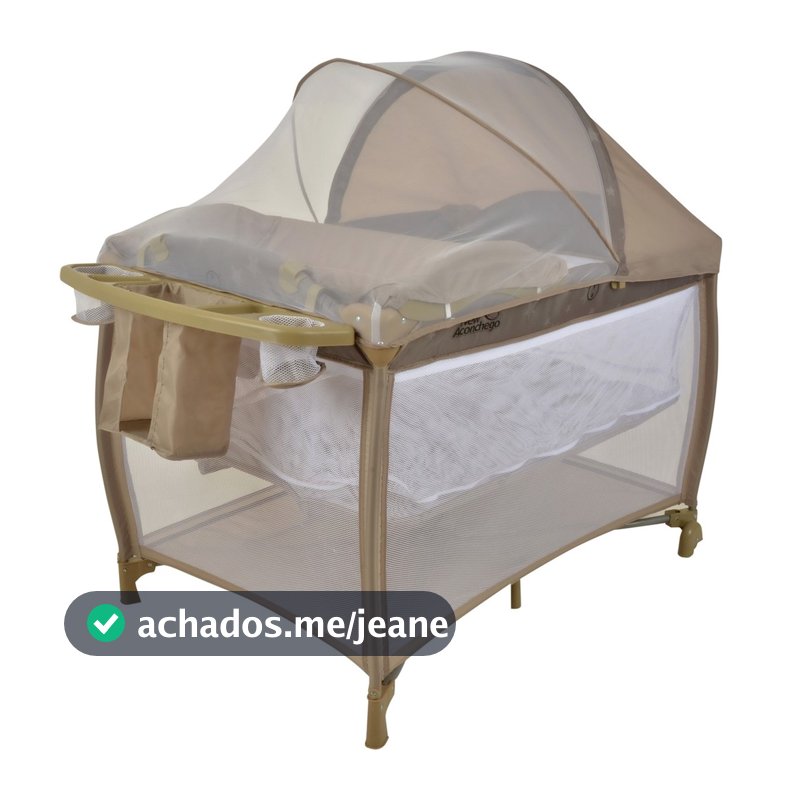 Berço Portátil New Aconchego Burigotto Chiqueiro Cerca Bebê