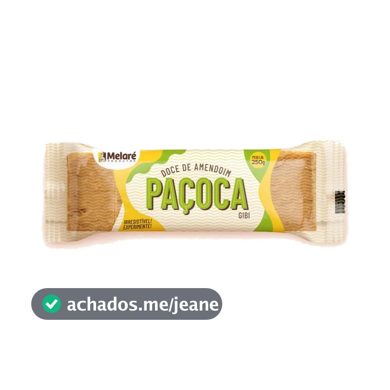 Paçoca tipo Gibi Melaré 250g