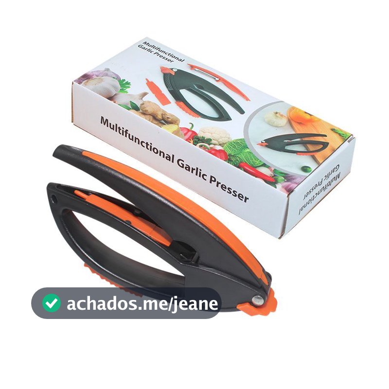 Espremedor De Alho E Frutas Multifuncional para esmagar, fatiar e picar alho Manual - N66494