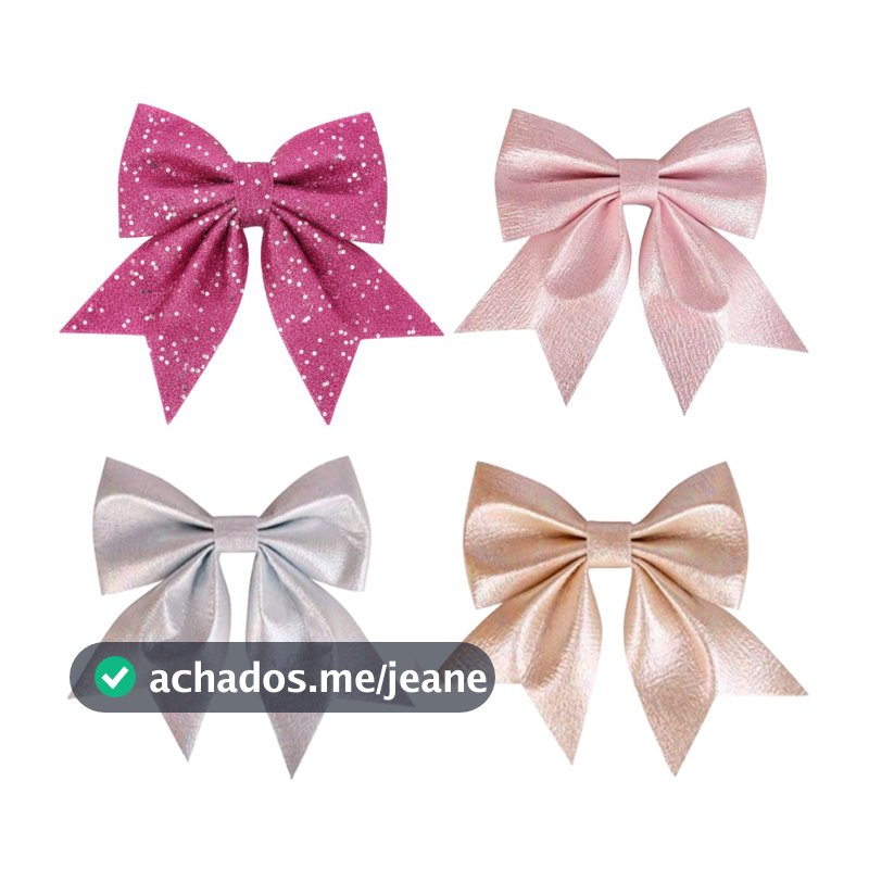 Laço Luxo Candy e Laço Shine Glitter Decoração Natal