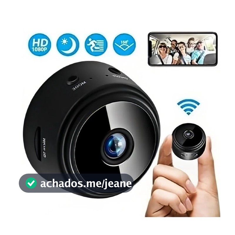 Câmera A9 Mini HD Sensor De WIFI Grava Em Cartão de Memória Com Suporte Para Encaixe Envio Imediato