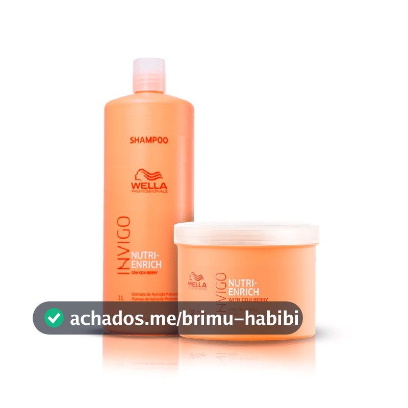Kit Shampoo 1L e Máscara 500ml Nutri Enrich - Wella
