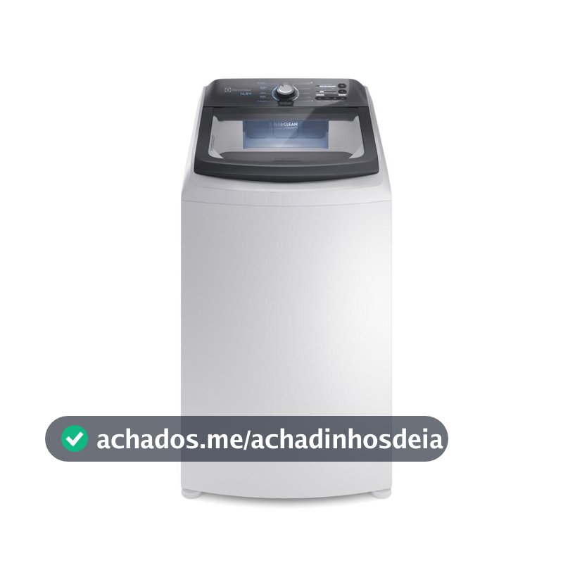 Máquina de Lavar Electrolux 14,5kg Efficient com Cesto Inox e Jet&Clean Branca LEE15