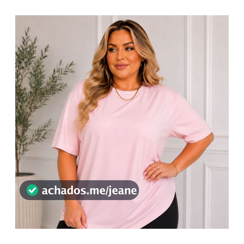 Camiseta Feminina Estilosa Plus Size Moda Feminina