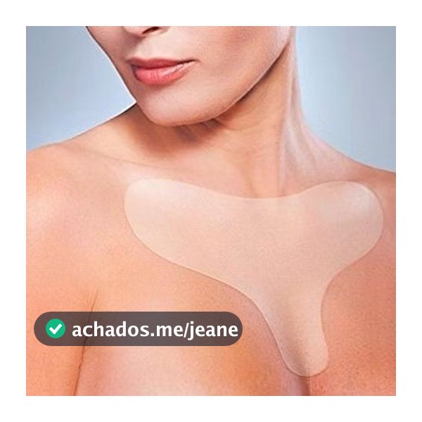 Adesivo Anti Rugas Reutilizável Para Decote Colo Silicone Estimulador de Colágeno Natural