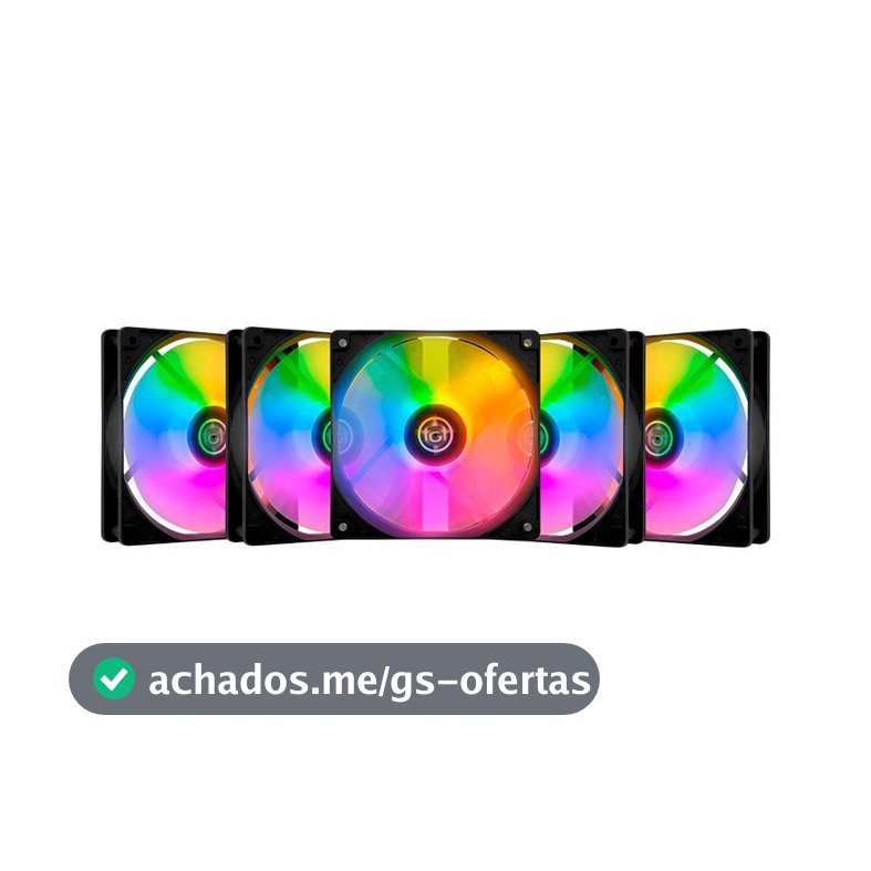 Kit Ventoinhas TGT Striker, Rainbow, 5x120mm, TGT-STK5-BLRBW
