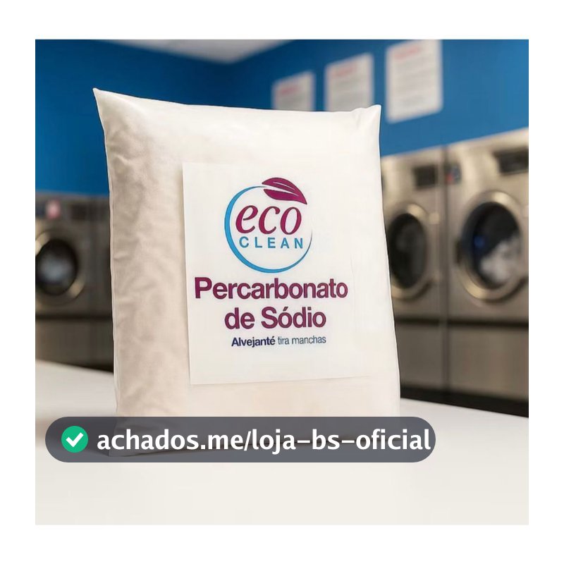 Percarbonato de Sódio Composto Limpeza Em Geral Tira Manchas Roupas Brancas Eco 3KG /4KG /6KG