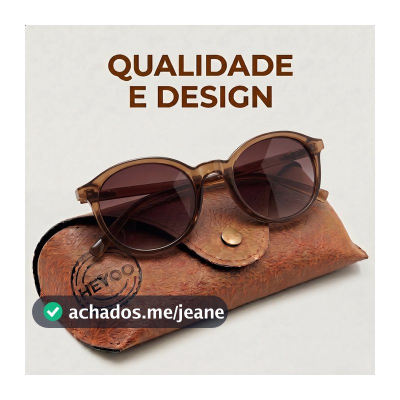 HEYOO Óculos de sol unissex, com proteção contra raios ultravioleta, estilo casual para atividades ao ar livre