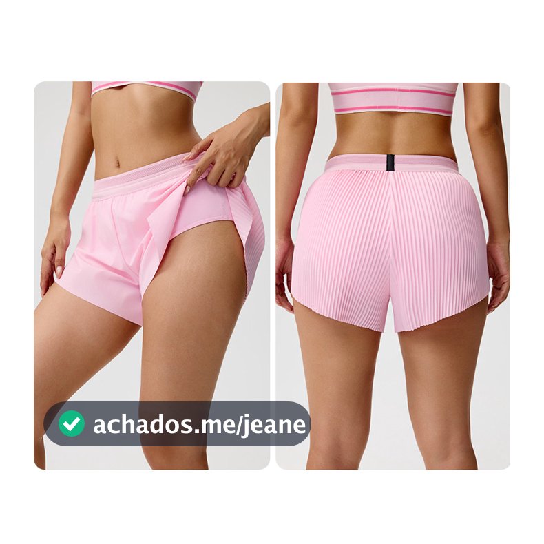 Novo estilo shorts de corrida forrados saia de tênis de golfe esportes Yoga shorts