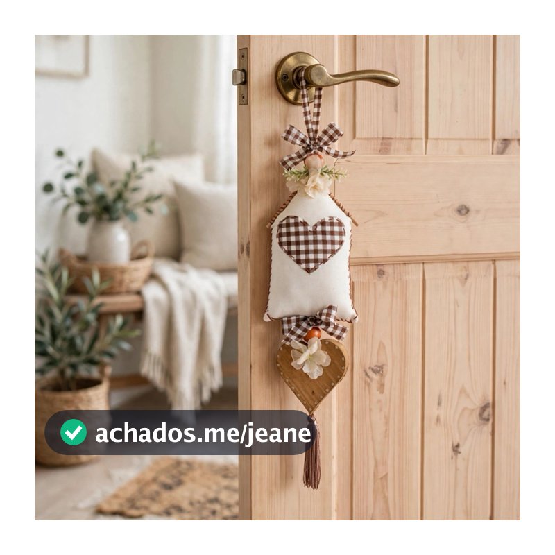 Casinha Decorativa Cantinho do Café 20cm MDF + Tassel 45cm .