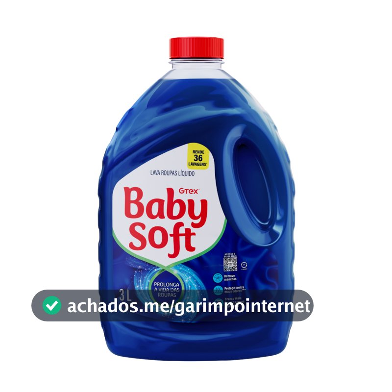 Lava Roupas Liquido Baby Soft Max Performance Azul - 3l