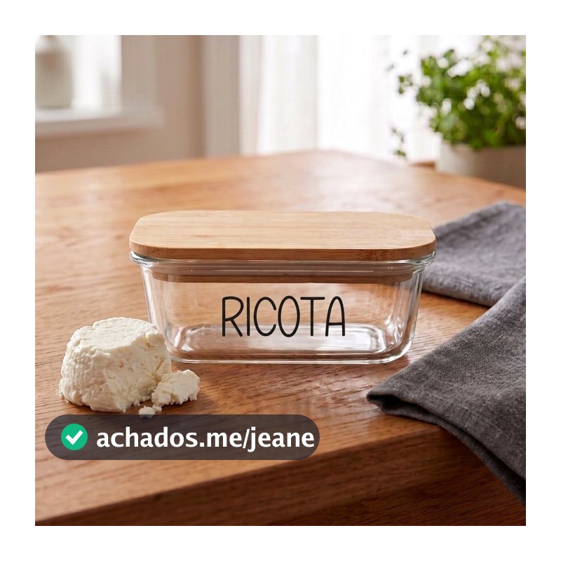 Pote Hermético Vidro (370 ml) Ricota