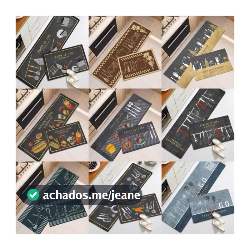 Jogo De Tapete Passadeira Cozinha Belga Emborrachado Antiderrapante 2 Pç E 1 Pç de Separado !!! Promoção