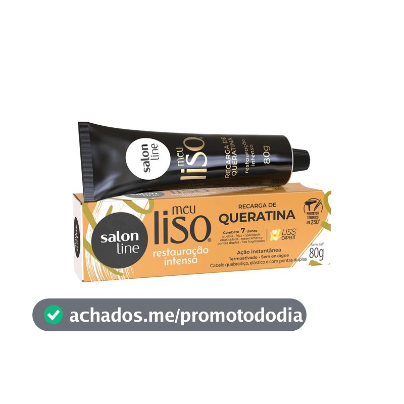 Recarga de Queratina Meu Liso Restauração Intensa 80g