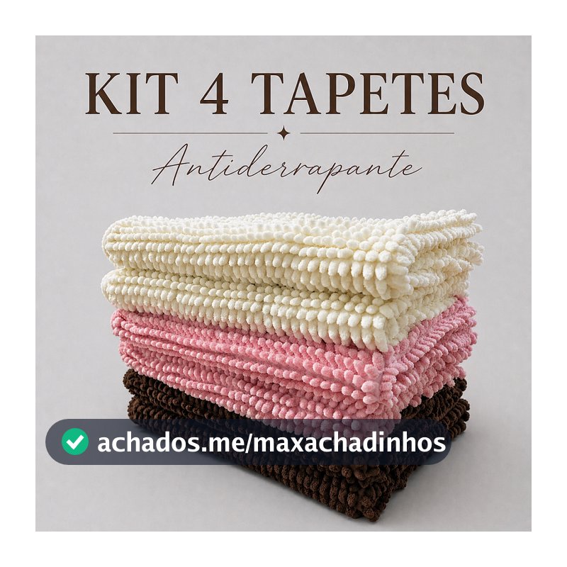 Kit Jogo Tapete de Banheiro Antiderrapante 58x38cm Tapete Bolinha Macarrão Microfibra Absorvente