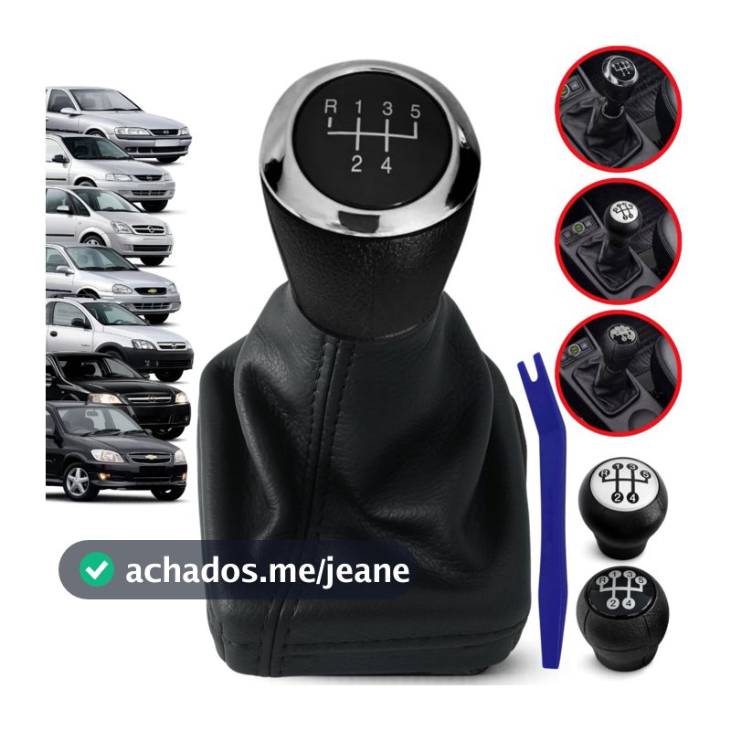 Manopla Bola De Cambio Atualizada Coifa Para Gm Corsa Astra Celta Vectra Meriva Montana 1994/2017