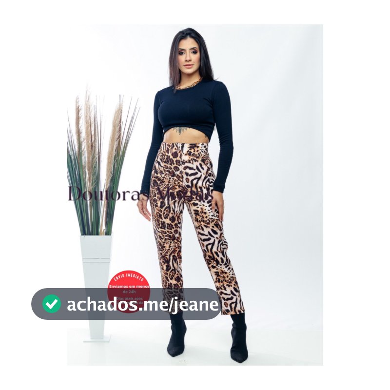 Doutoras Modas Calça  Zr Animal Print A020