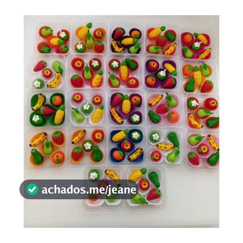 30unidadesDoceleiteninho/frutinha/maça/banana