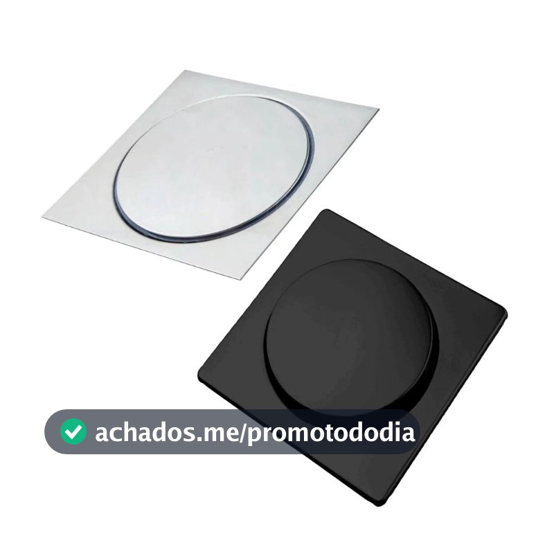 ralo inteligente 10X10 cm ou 15X15cm inox banheiro lavabo veda cheiro