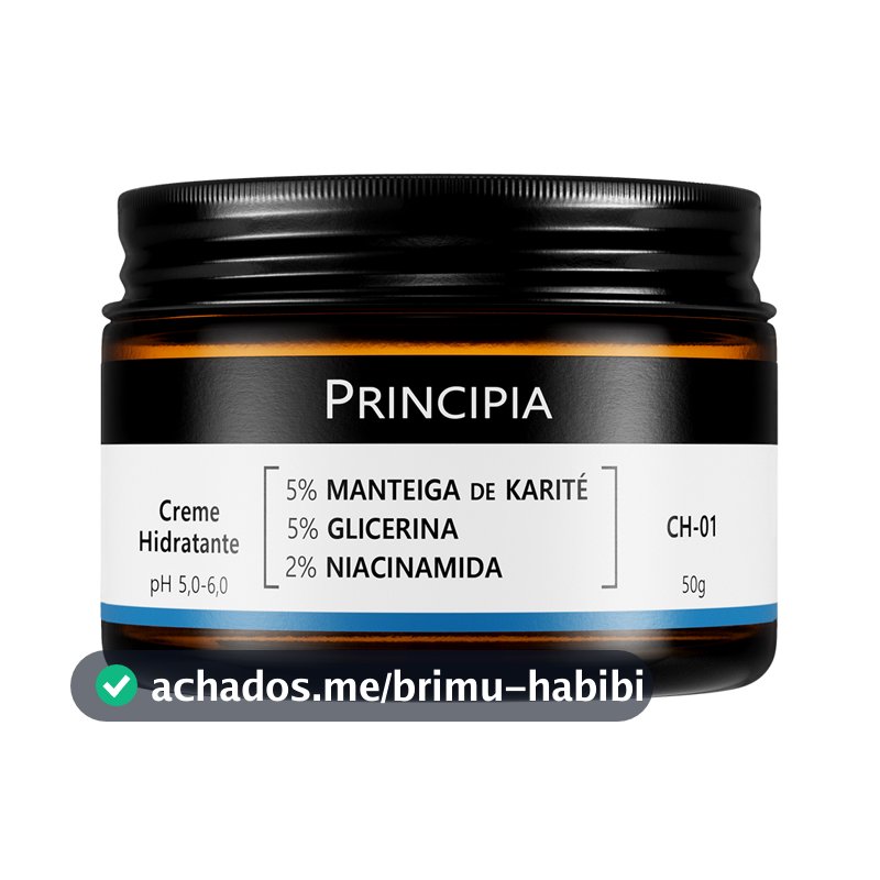 Creme Hidratante Facial 5% Manteiga de Karité + 5% Glicerina + 2% Niacinamida CH-01Principia - 50g