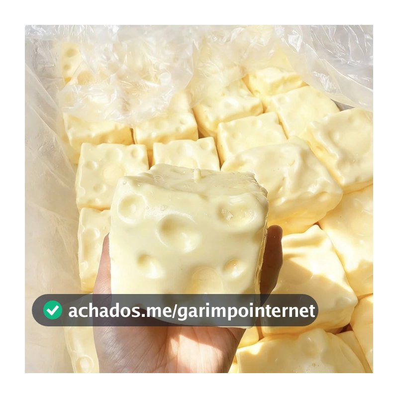 Jumbo Queijo Cubo Squeeze Bola Shapeable Não-Bounce Brinquedo Fidget ASMR Sensorial Anti-Stress Presente Natal