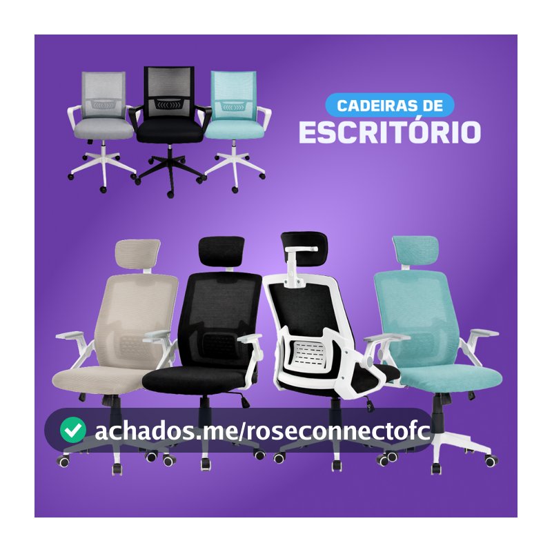 🪑 Cadeira de Escritório Ergonômica com Tela Mesh Ajuste de Altura Apoio Lombar até 150Kg Executiva