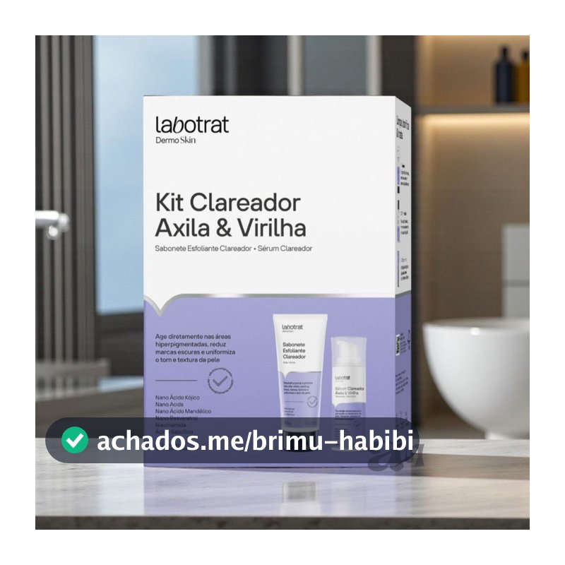 Kit Labotrat Clareador Axila e Virilha + Sabonete Esfoliante
