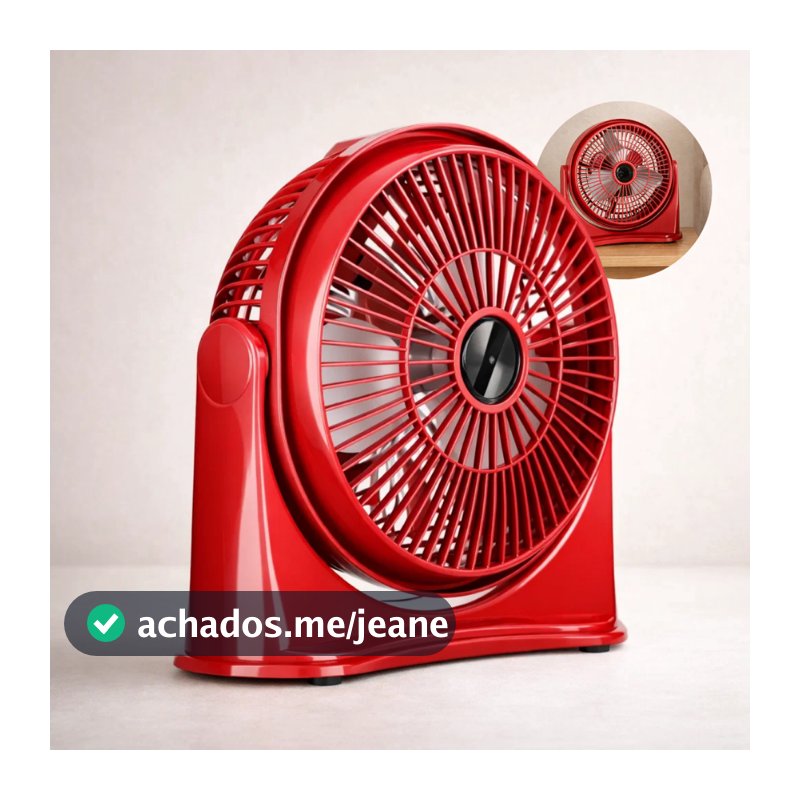 Circulador De Ar 25cm 127v Ventilador Potente Silencioso Portátil Para Casa E Escritório