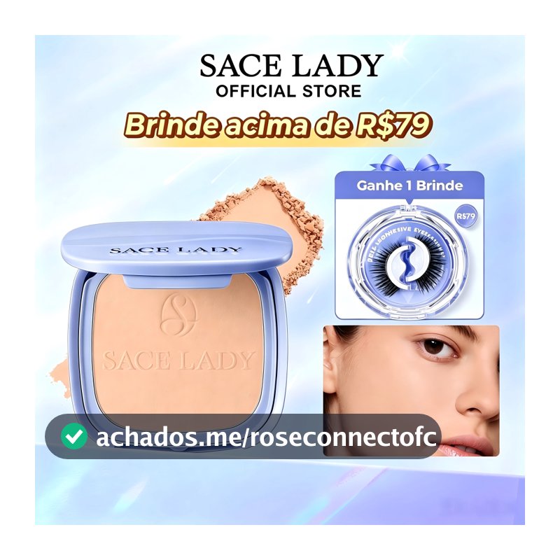 SACE LADY Pó Facial Pérola FPS30 PA+++ Acabamento Natural e Controle de Oleosidade