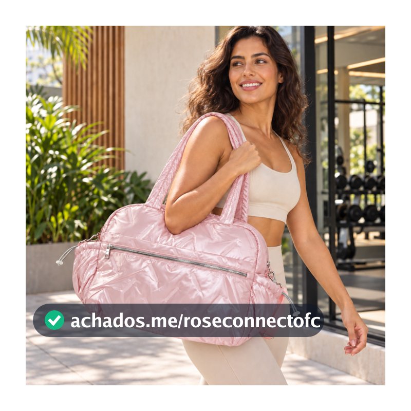 Bolsa Feminina Grande Couro Brilhante Retrô 2026 Nova, Tiracolo Ombro c/ Seco/Molhado, Mulheres PUFF