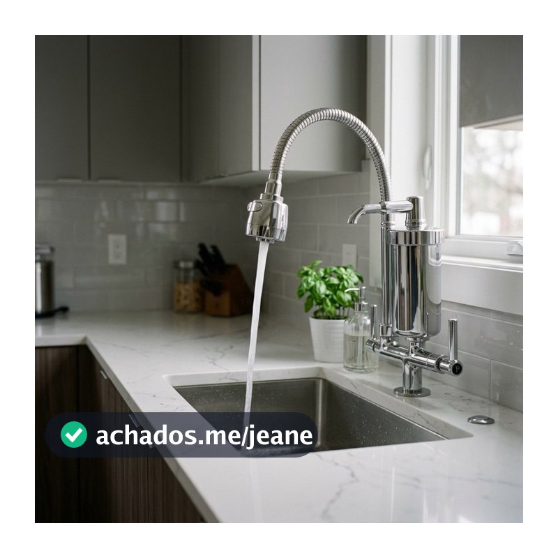 Torneira Gourmet Com Filtro Cozinha Luxo Bancada Pia 1/4 De Volta