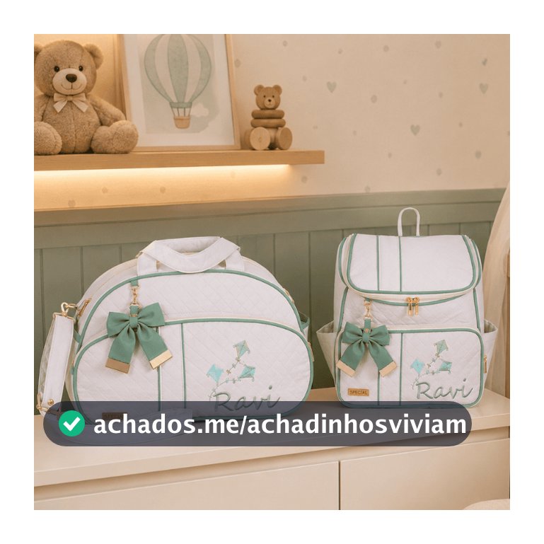 Kit Bolsa Maternidade Personalizada Star  - 02 Peças