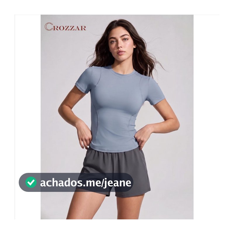 🔥Camiseta de Yoga Feminina Modeladora, Camiseta Esportiva de Manga Curta,Tecido Respirável Elástico para Academia Treino