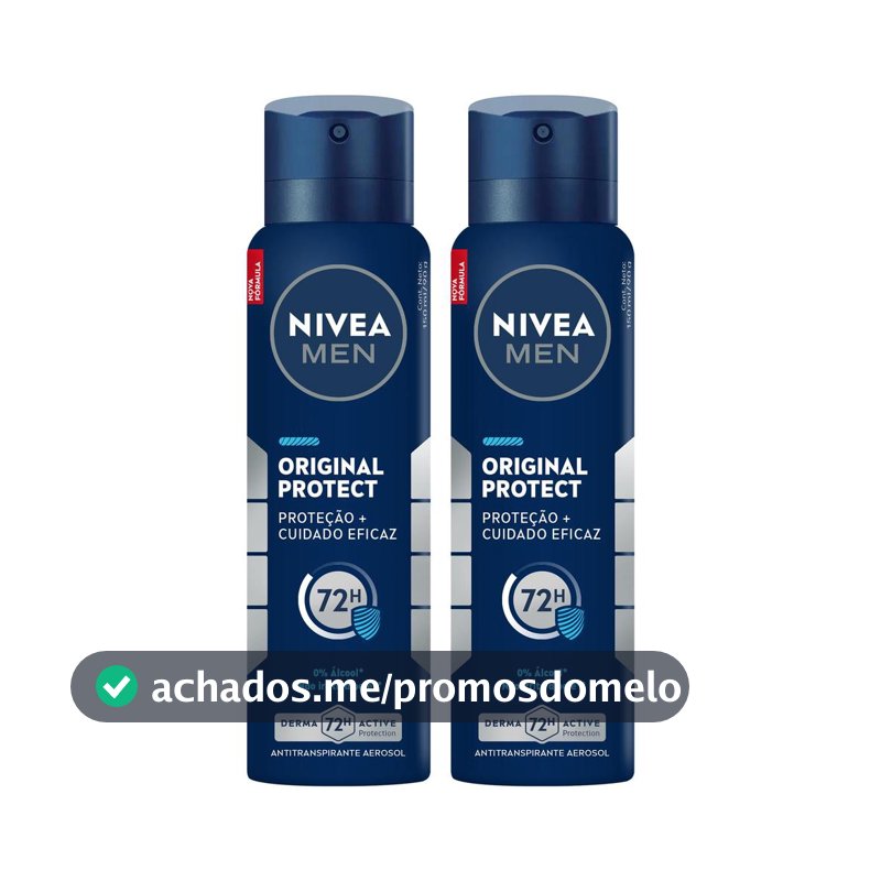 Kit NIVEA MEN Desodorante Antitranspirante Aerossol Original Protect 150ml