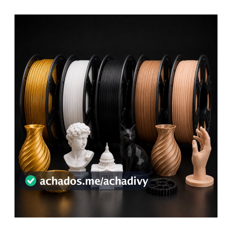 Filamento PLA 1KG 1.75mm Para Impressora 3D Fácil Impressão Baixo Empenamento Masterprint