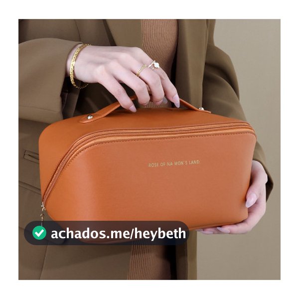 Necessaire Bolsa De Maquiagem Em Couro Armazenamento De Cosméticos Saco De Viagem Organizador De Bagagem De Beleza bosco