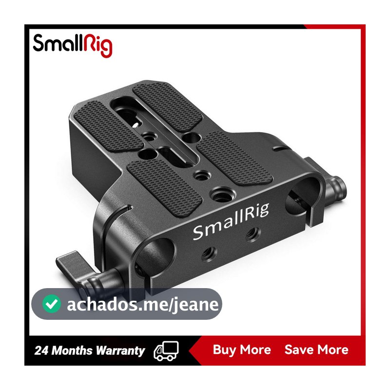Placa Base Universal SmallRig Com Grampo De Haste Duplo De 15mm Para Câmera 1674