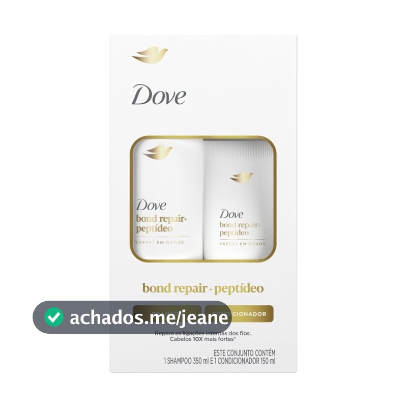 Kit Dove Bond Intense Repair Shampoo 350ml + Condicionador 150ml