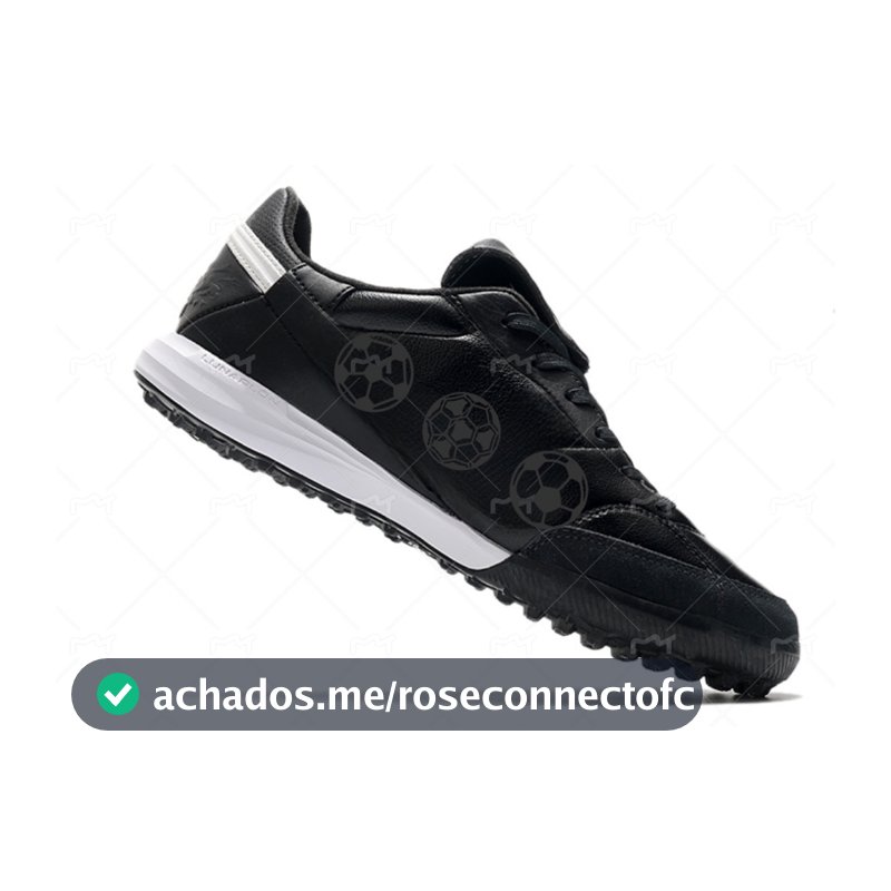 5-29 Chuteiras Masculinas Sociedade Acolchoadas Impermeáveis Malha TF Calçados Esportivos Branco Preto Rosa